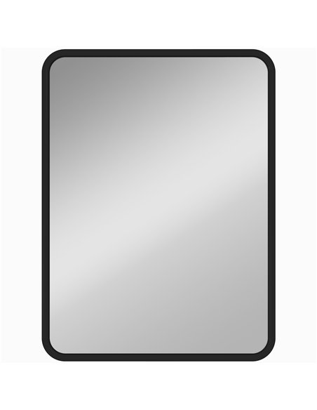 HOMCOM Rectangular Wall Mirror with HD Glass - Black - pic 198187 | FastDaddyshop