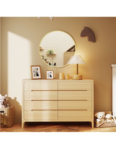 HOMCOM 61cm Decorative Wall Mirror for Bedroom Living Room, Modern Round Bathroom Mirror for Home Decor, Gold Tone