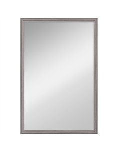 HOMCOM Wall Bathroom Mirror, 40 x 60 cm Wall-Mounted Mirror for Living Room, Bedroom, Hallway, Grey