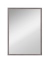 HOMCOM Wall Bathroom Mirror, 50 x 70 cm Wall-Mounted Mirror for Living Room, Bedroom, Hallway, Grey
