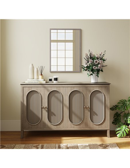 HOMCOM Wall Bathroom Mirror, 50 x 70 cm Wall-Mounted Mirror for Living Room, Bedroom, Hallway, Grey - pic 198285 | FastDaddyshop