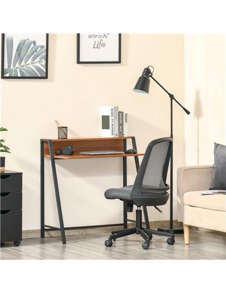 HOMCOM Writing Desk Computer Table Home Office, Walnut - pic 19835 | FastDaddyshop
