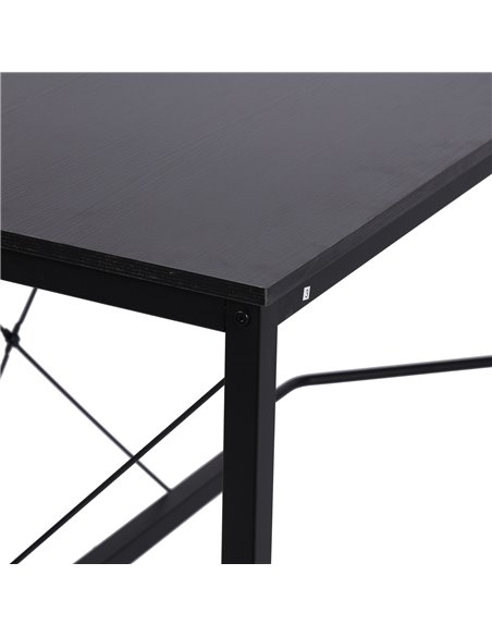 HOMCOM Corner Gaming Desk L-Shape Computer PC Workstation Home Office Three Worktop Writing Table 76x150cm Black - pic 19905 | FastDaddyshop