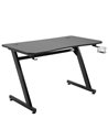 HOMCOM Gaming Desk with Steel Frame, Cup Holder, Headphone Hook, Black