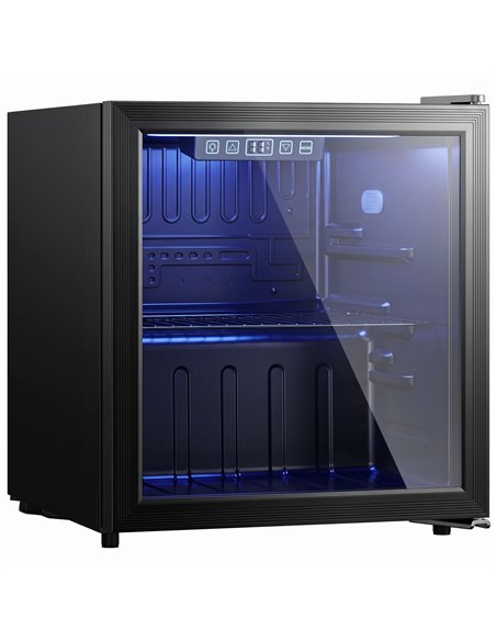 HOMCOM 50L Drinks Fridge, 48 Can Under Counter Freestanding Beer Fridge with LED Light - pic 199816 | FastDaddyshop