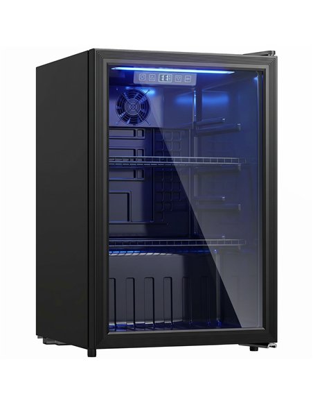 HOMCOM 70L Drinks Fridge, 70 Can Under Counter Freestanding Beer Fridge with LED Light - pic 199825 | FastDaddyshop
