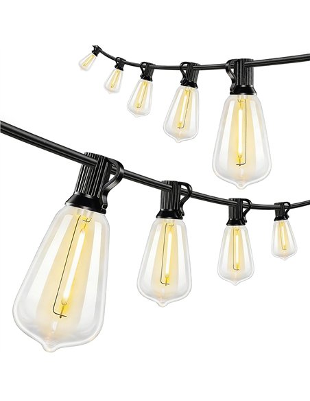 HOMCOM Curtain Lights Connectable Fairy Curtain Lights Plug-in IP44 Waterproof/18 m/Warm White - pic 199843 | FastDaddyshop