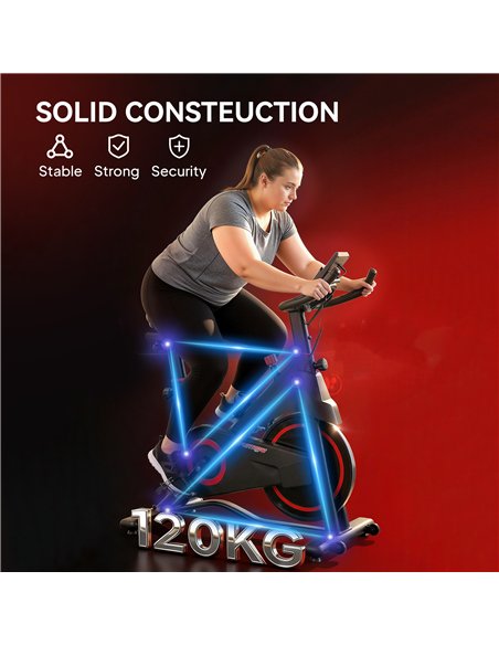 SPORTNOW Exercise Bike, Stationary Bike with Adjustable Magnetic Resistance, Indoor Cycling Equipment with LCD Display - pic 199866 | FastDaddyshop