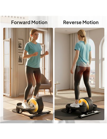 SPORTNOW Under Desk Elliptical Machine with LCD Monitor, 8 Adjustable Magnetic Resistances for 2-in-1 Seat & Stand Up Exercise - pic 199875 | FastDaddyshop