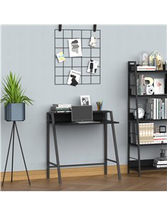 HOMCOM Home Office Writing Desk Computer Table, Black 2