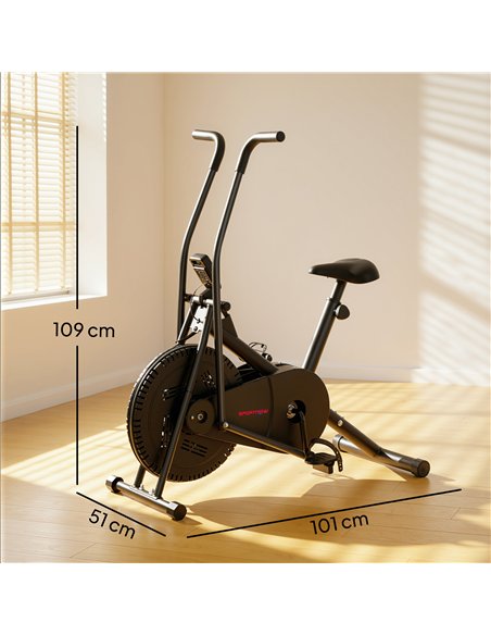 SPORTNOW Exercise Bike with Adjustable Seat, LCD Display for Home Gym - pic 199899 | FastDaddyshop