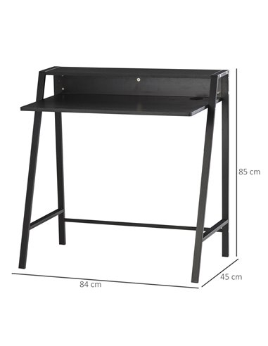 HOMCOM Home Office Writing Desk Computer Table, Black