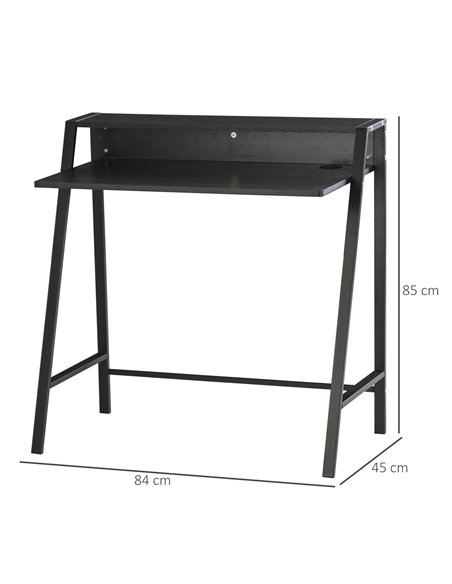 HOMCOM Home Office Writing Desk Computer Table, Black - pic 19990 | FastDaddyshop