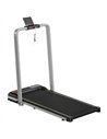 SPORTNOW Folding Walking Treadmill, Under Desk Walking Pad with Incline, Silver Tone