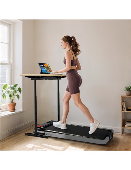 SPORTNOW Folding Walking Treadmill, Under Desk Walking Pad with Incline, Silver Tone - pic 199914 | FastDaddyshop