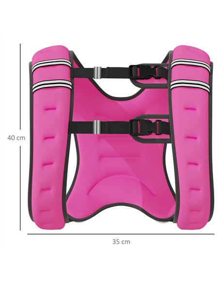 HOMCOM 8KG Weighted Vest, Running Weight Vest with Adjustable Strap, Convenient Pocket and Reflective Strips for Men and Women - pic 199945 | FastDaddyshop