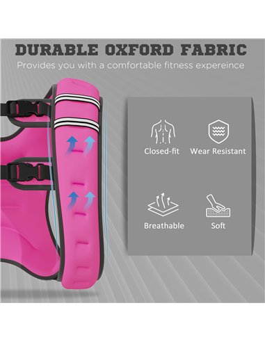HOMCOM 8KG Weighted Vest, Running Weight Vest with Adjustable Strap, Convenient Pocket and Reflective Strips for Men and Women