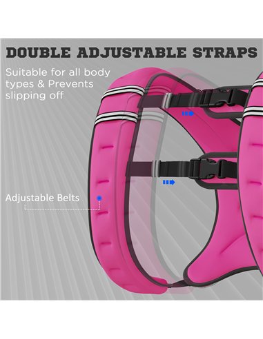 HOMCOM 8KG Weighted Vest, Running Weight Vest with Adjustable Strap, Convenient Pocket and Reflective Strips for Men and Women