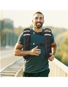 HOMCOM 10KG Weighted Vest, Running Weight Vest with Adjustable Strap, Convenient Pocket and Reflective Strips for Men and Women 2