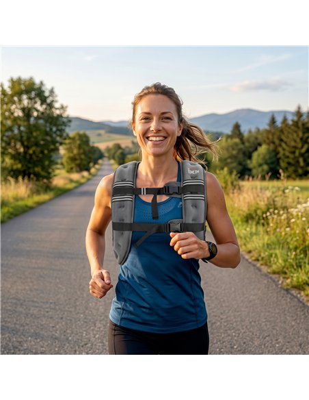 HOMCOM 8KG Weighted Vest, Running Weight Vest with Adjustable Strap, Convenient Pocket and Reflective Strips for Men and Women - pic 199971 | FastDaddyshop