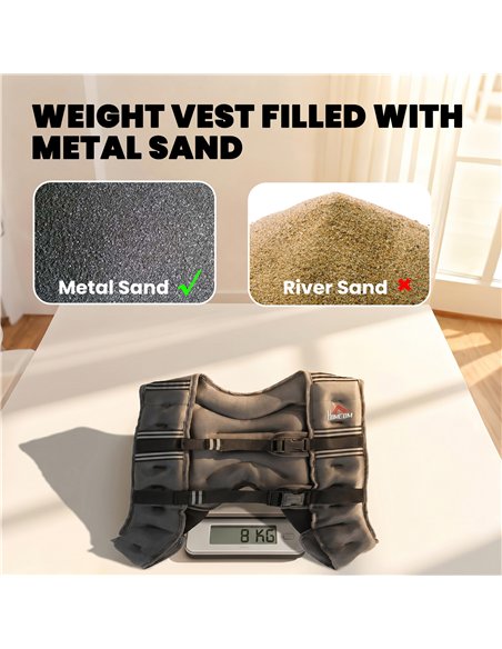 HOMCOM 8KG Weighted Vest, Running Weight Vest with Adjustable Strap, Convenient Pocket and Reflective Strips for Men and Women - pic 199974 | FastDaddyshop