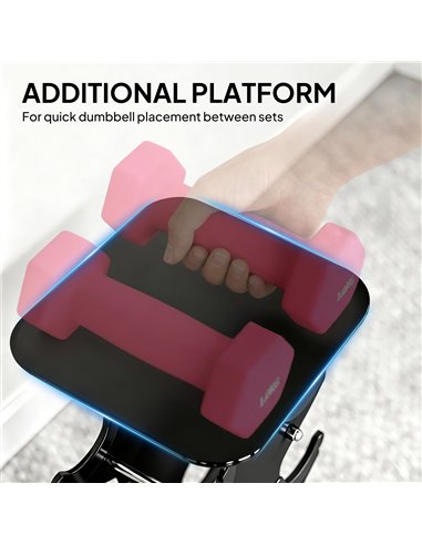 SPORTNOW Hex Dumbbells Set with Dumbbell Rack, Hand Weights for Home Gym Strength Training, 2 x 1kg, 2 x 2kg, 2 x 3kg, 2 x 4kg