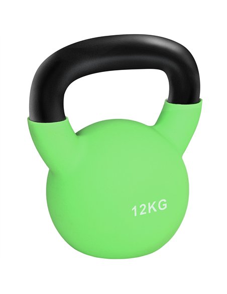 HOMCOM Kettlebell, 12kg Kettle Bell with Non-Slip Handle for Home Gym Weight Lifting and Strength Training, Green - pic 200060 | FastDaddyshop
