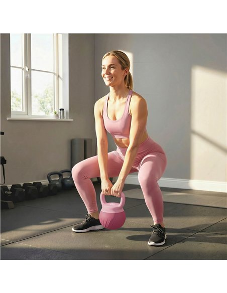 SPORTNOW Soft Kettlebell, 8kg Kettle Bell with Anti-Slip Grip for Home Gym Weight Lifting and Strength Training - pic 200079 | FastDaddyshop