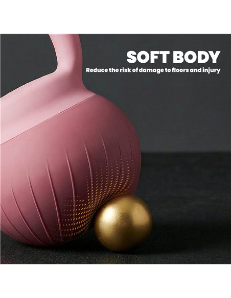 SPORTNOW Soft Kettlebell, 8kg Kettle Bell with Anti-Slip Grip for Home Gym Weight Lifting and Strength Training - pic 200081 | FastDaddyshop