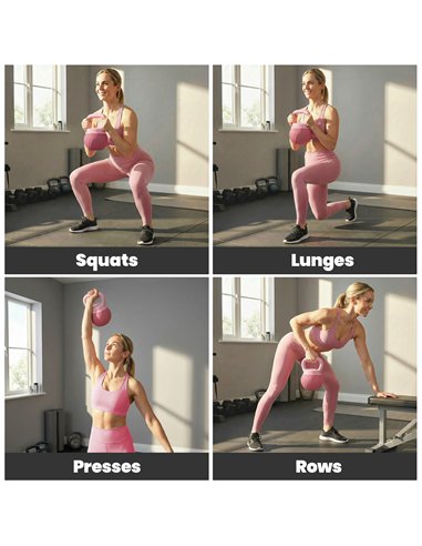 SPORTNOW Soft Kettlebell, 8kg Kettle Bell with Anti-Slip Grip for Home Gym Weight Lifting and Strength Training
