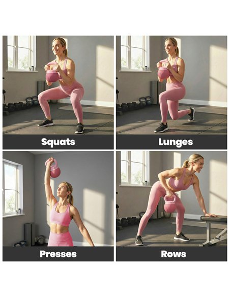 SPORTNOW Soft Kettlebell, 8kg Kettle Bell with Anti-Slip Grip for Home Gym Weight Lifting and Strength Training - pic 200085 | FastDaddyshop