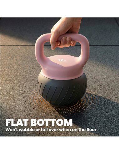 SPORTNOW Soft Kettlebell, 12kg Kettle Bell with Anti-Slip Grip for Home Gym Weight Lifting and Strength Training