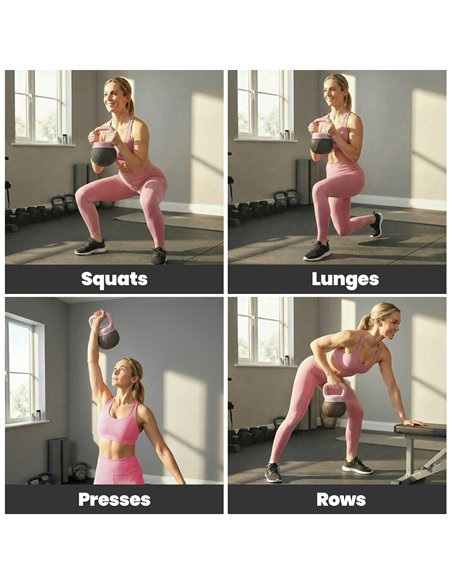 SPORTNOW Soft Kettlebell, 12kg Kettle Bell with Anti-Slip Grip for Home Gym Weight Lifting and Strength Training - pic 200094 | FastDaddyshop