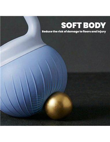 SPORTNOW Soft Kettlebell, 10kg Kettle Bell with Anti-Slip Grip for Home Gym Weight Lifting and Strength Training
