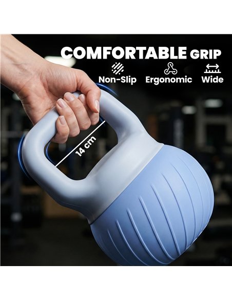 SPORTNOW Soft Kettlebell, 10kg Kettle Bell with Anti-Slip Grip for Home Gym Weight Lifting and Strength Training - pic 200100 | FastDaddyshop