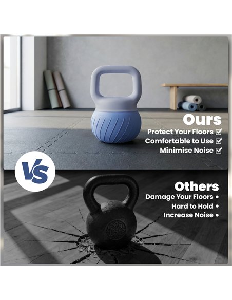 SPORTNOW Soft Kettlebell, 10kg Kettle Bell with Anti-Slip Grip for Home Gym Weight Lifting and Strength Training - pic 200102 | FastDaddyshop