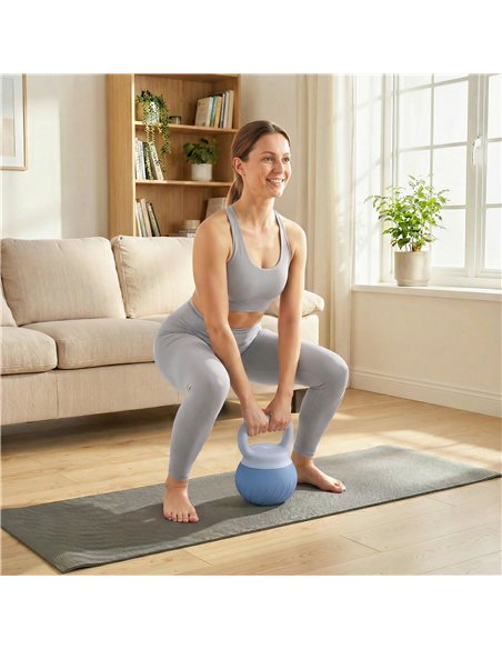 SPORTNOW Soft Kettlebell, 10kg Kettle Bell with Anti-Slip Grip for Home Gym Weight Lifting and Strength Training - pic 200104 | FastDaddyshop