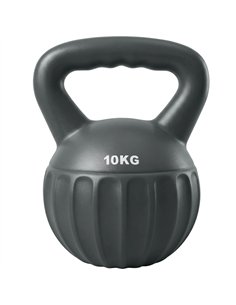 SPORTNOW Kettlebell for Strength Training Kettle Bell with Non-Slip Handle 10 kg Grey
