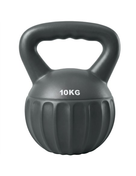 SPORTNOW Kettlebell for Strength Training Kettle Bell with Non-Slip Handle 10 kg Grey - pic 200114 | FastDaddyshop