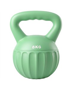 SPORTNOW Kettlebell for Strength Training Kettle Bell with Non-Slip Handle 8 kg Green