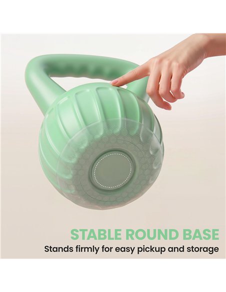 SPORTNOW Kettlebell for Strength Training Kettle Bell with Non-Slip Handle 8 kg Green - pic 200129 | FastDaddyshop