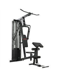 SPORTNOW Multi Gym with Adjustable Seat and Back, All in One Home Gym Machine with 45kg Weight Stack for Full Body Strength Trai
