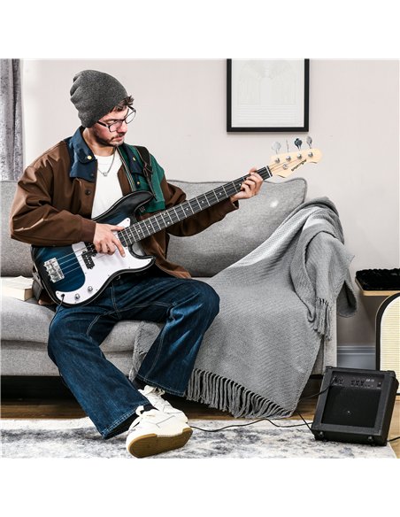 SPORTNOW 4 String Full Size Electric Bass Guitar for Beginners - pic 200323 | FastDaddyshop