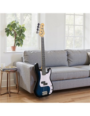 SPORTNOW 4 String Full Size Electric Bass Guitar for Beginners
