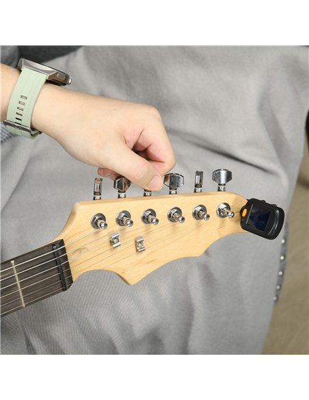 SPORTNOW Six-String Electric Guitar, with 15W Amplifier, Digital Turner, Picks, Shoulder Strap, Case Bag - Dark Green - pic 200339 | FastDaddyshop