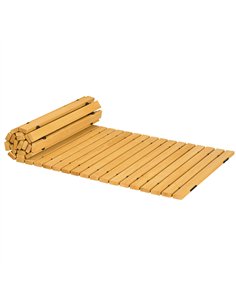 Outsunny Rollable Wooden Garden Pathway Weather-Resistant Walk Way for Wedding Party Pathways 185 x 60 cm