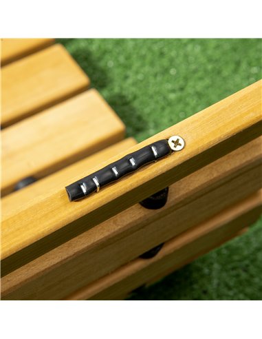 Outsunny Rollable Wooden Garden Pathway Weather-Resistant Walk Way for Wedding Party Pathways 185 x 60 cm