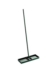 Outsunny Lawn Levelling Rake, 76 x 26 cm Lawn Leveller Lute with 169 cm Handle for Grass Soil Sand Yard Golf Course