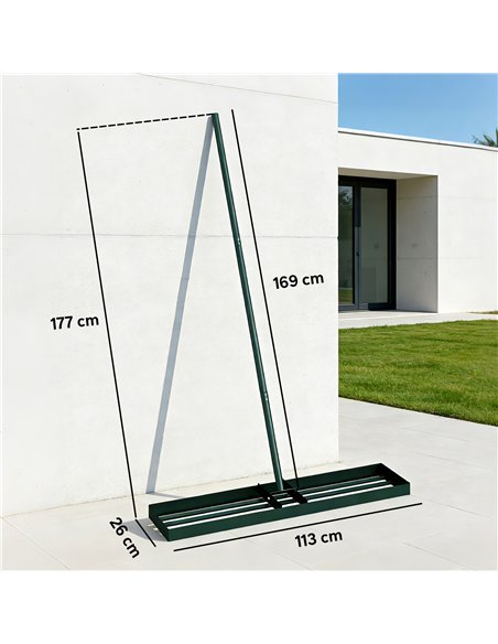 Outsunny Lawn Levelling Rake, 113 x 26 cm Lawn Leveller Lute with 169 cm Handle for Grass Soil Sand Yard Golf Course - pic 200531 | FastDaddyshop