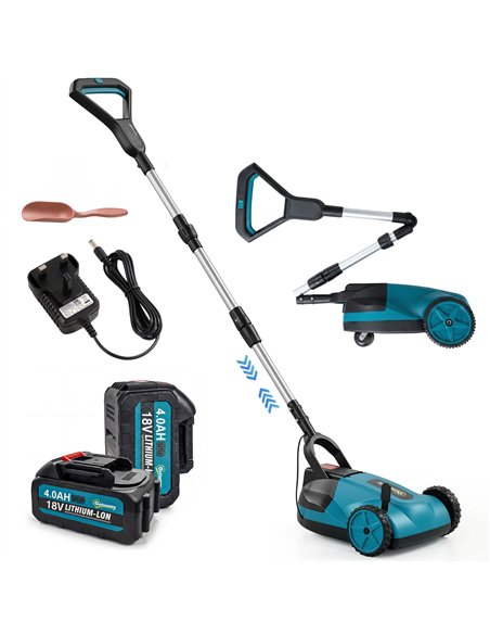 Outsunny 18V Cordless Lawnmower with 2 x 4Ah Batteries & Charger, Battery Lawn Mower with 21cm Cutting Width, 3 Cutting Heights - pic 200556 | FastDaddyshop